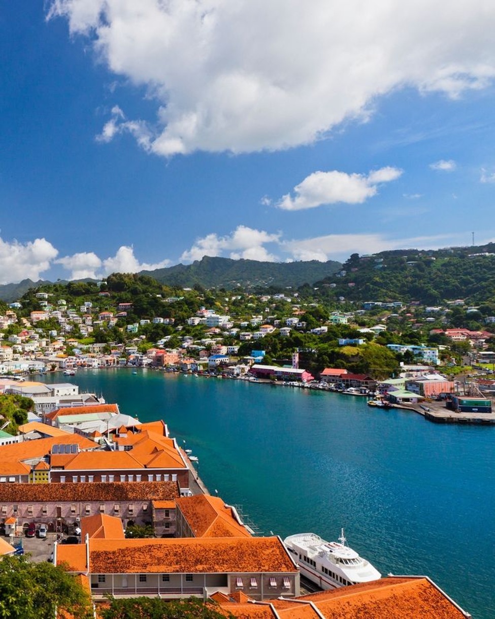 Roseau, Dominica waterfront